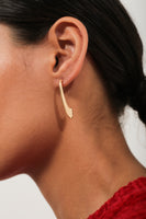 Glossy Line Earrings - 18k Gold Filled
