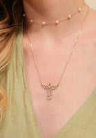 CZ Christ the Redeemer Necklace - 18K Gold Filled