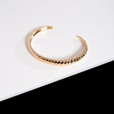 Croissant Open Bangle Bracelet - 18k Gold Filled