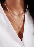 Chic Cross Necklace - 18k Gold Filled