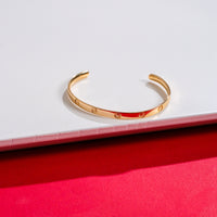 Love Open Bangle Bracelet - 18k Gold Filled