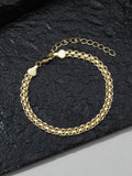 Double Links Bracelet - 18k Gold Filled