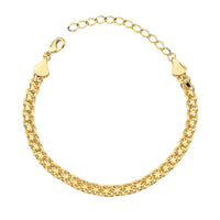Double Links Bracelet - 18k Gold Filled
